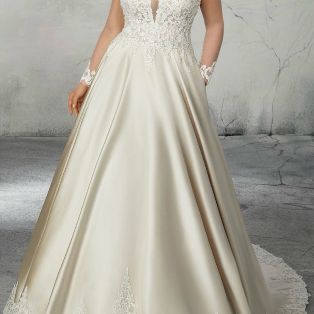Elegant Lace Ivory Gown